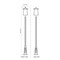 Z-Lite Rainer 4 Light Outdoor Post Mounted Fixture, 13.5in. W x 118.25in. H, Black 5015PHBR-519P-BK - alternate 8